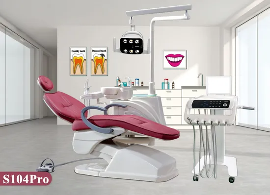 S104Pro Usine De Foshan En Chine Prix Fauteuil Dentaire with Stool